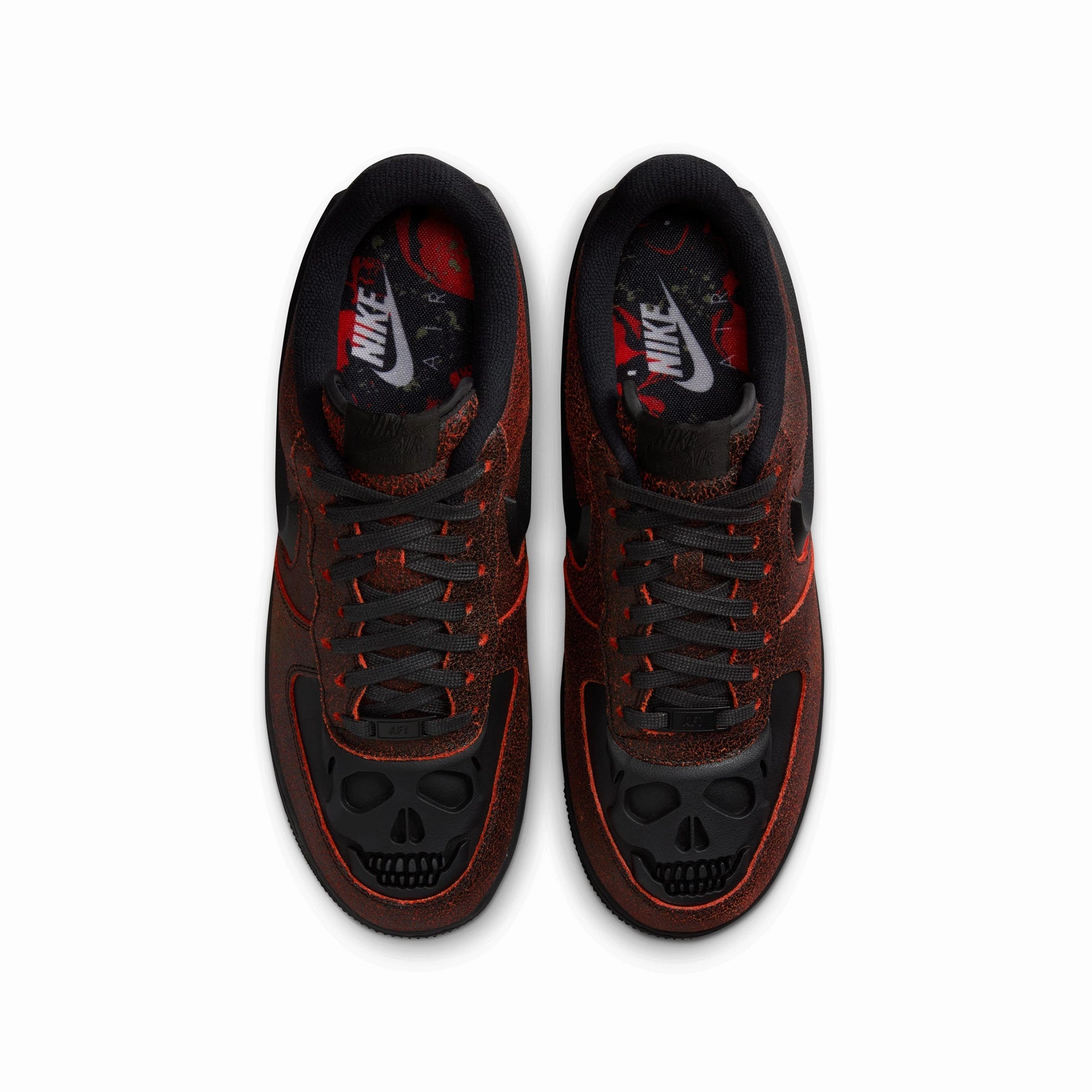 running shoes with removable insoles amateurs Nike Mens Air Force 1 Retro QS "Halloween" Shoes