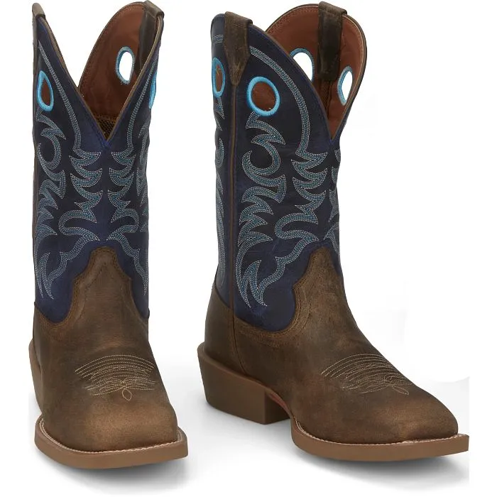 Justin Mens Muley Western Boots Style SE7611 Breathable Material