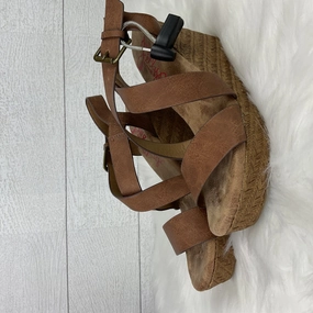 Wedge Wedding Shoes Pink Stiletto Heels Shoes Heels Block By Jelly Pop In Brown, Size: 7