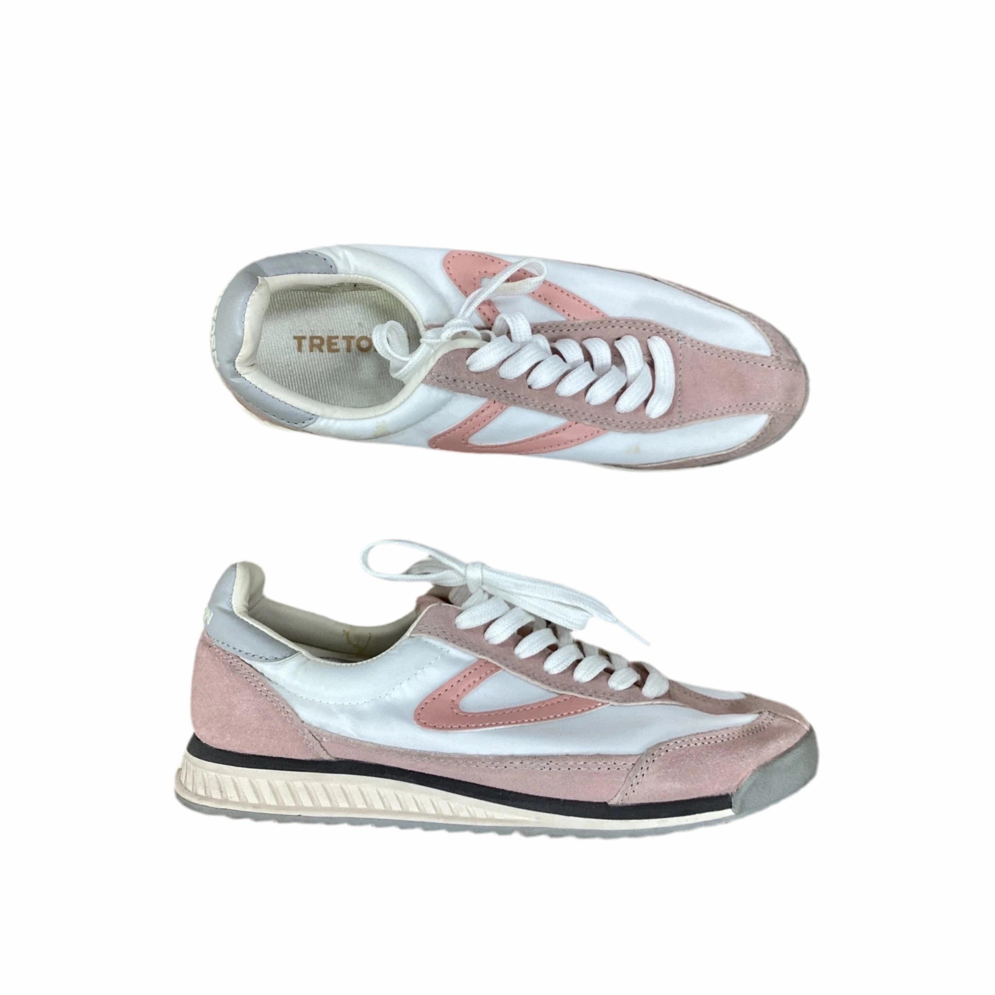 Iconic support Quick Footwear Shoes Sneakers By Clothes Mentor In Pink & White, Size: 7