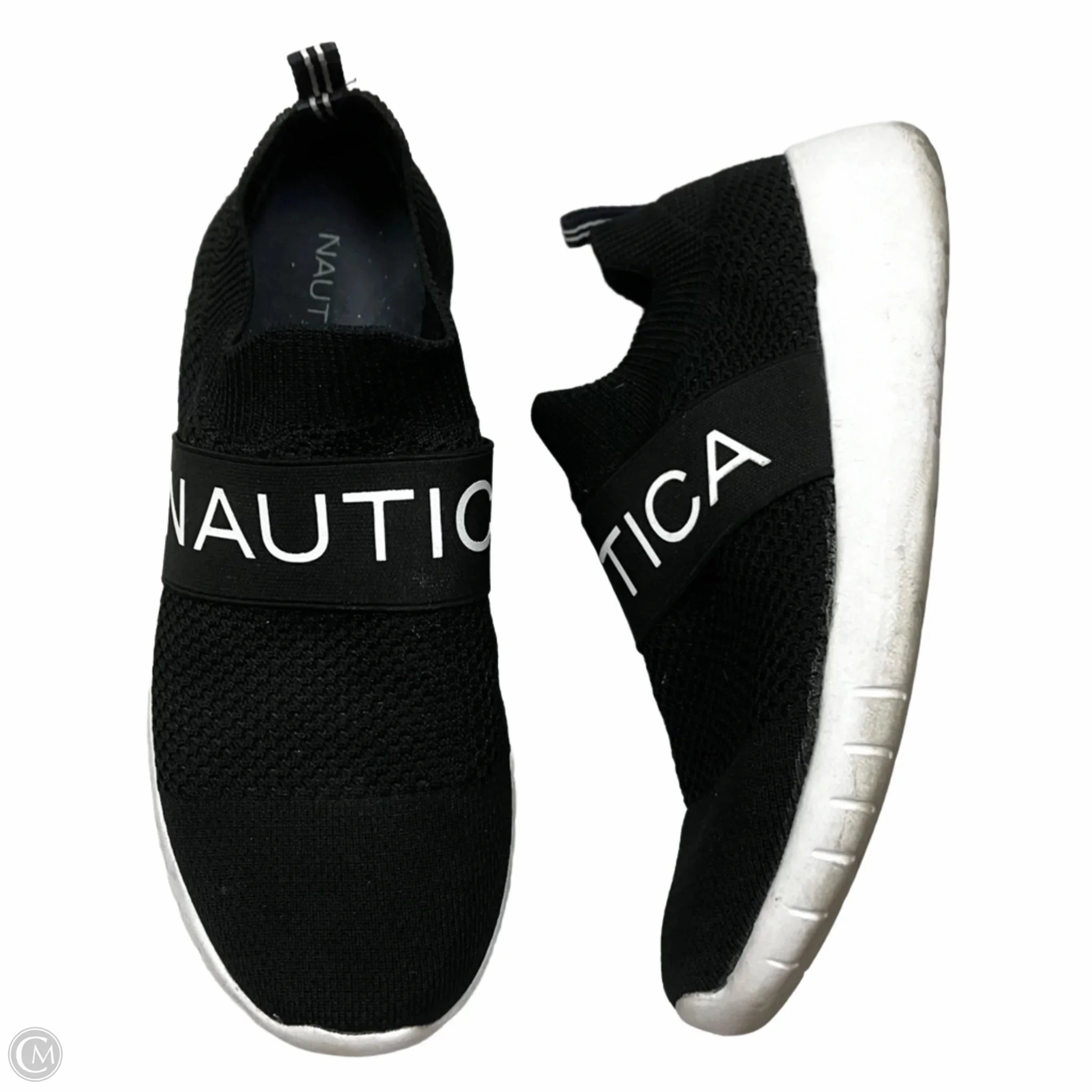 Stitch Free Uppers Low Impact Cushioning Shoes Sneakers By Nautica In Black, Size: 8