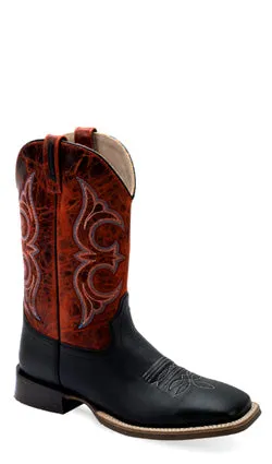Old West Mens Red Western Boots Style BSM1907 High Traction Rough Terrain
