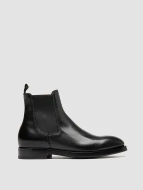 Multi-Function Wear Vintage Style ORTEGA 003 - Black Leather Chelsea Boots