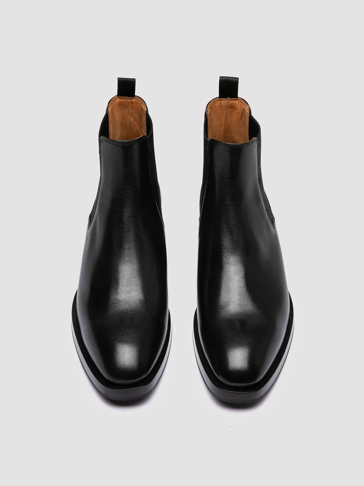 quick dry ORTEGA 003 - Black Leather Chelsea Boots