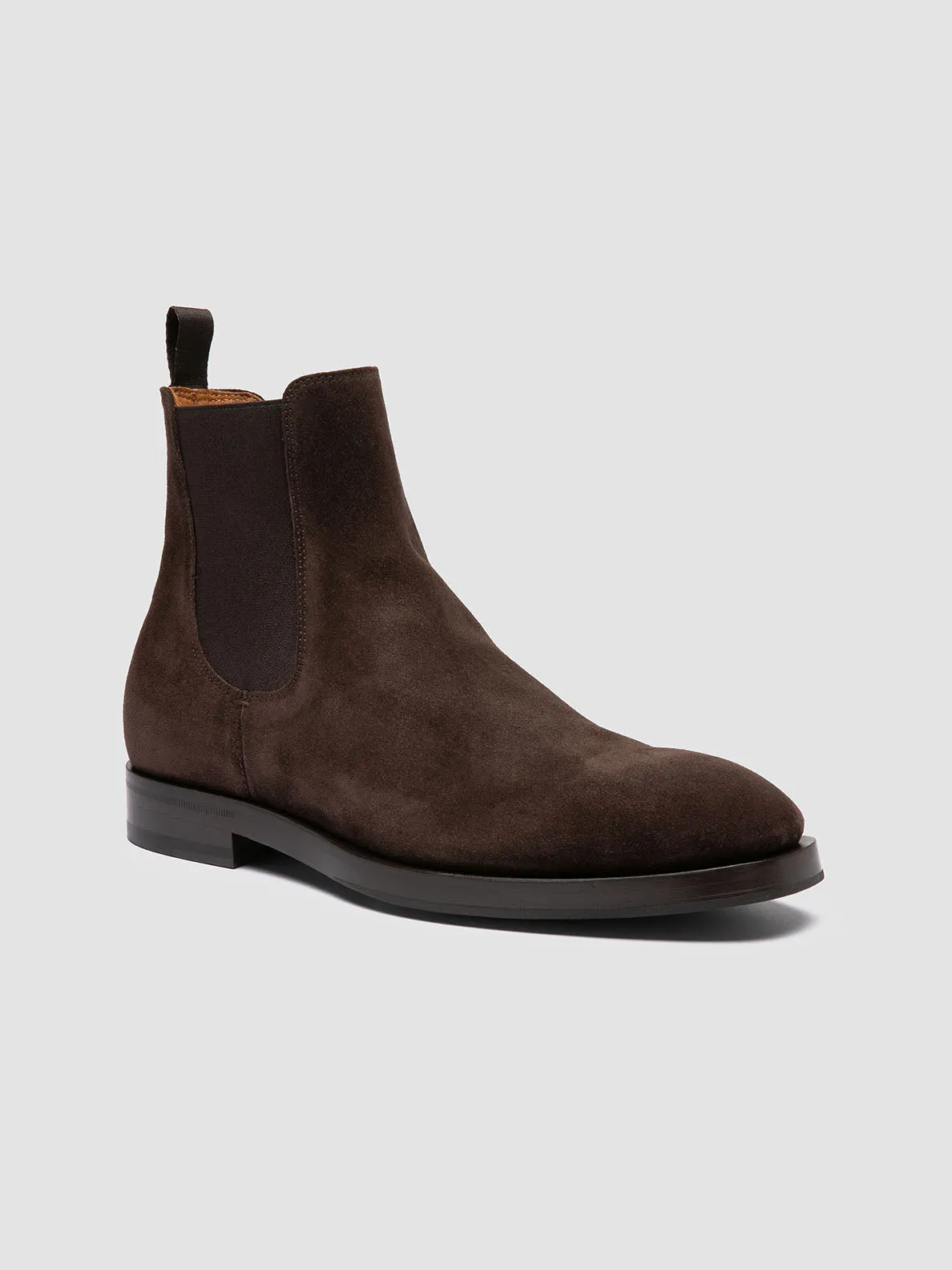 ORTEGA 003 - Dark Brown Suede Chelsea Boots Fashionable Look Sleek Function