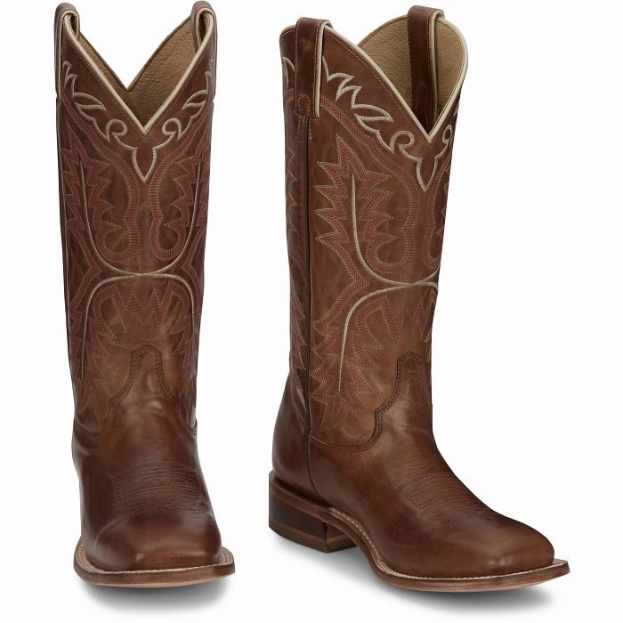 JUSTIN LADIES STELLA WESTERN BOOTS STYLE CJ2622 Rugged Built Adventure Seeker Feather Light Work Commute