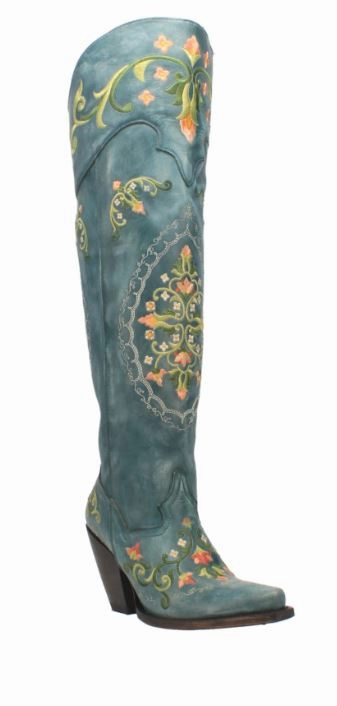 Dan Post Ladies Flower Child Leather Boots Style DP3271 Weekend Adventure