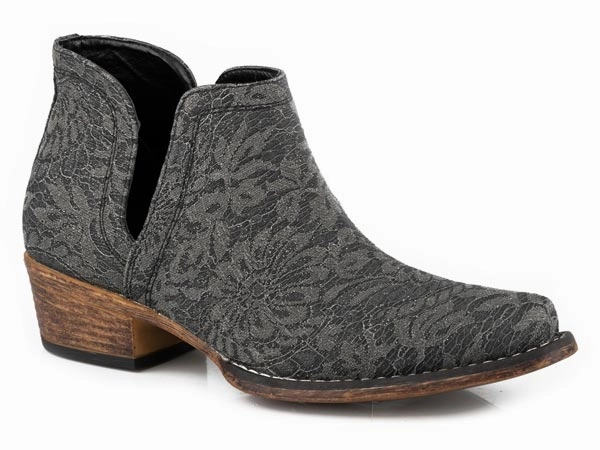 Roper Ladies Ava Ankle Boots Style 09-021-1567-3270 Versatile Footwear Animal Spot