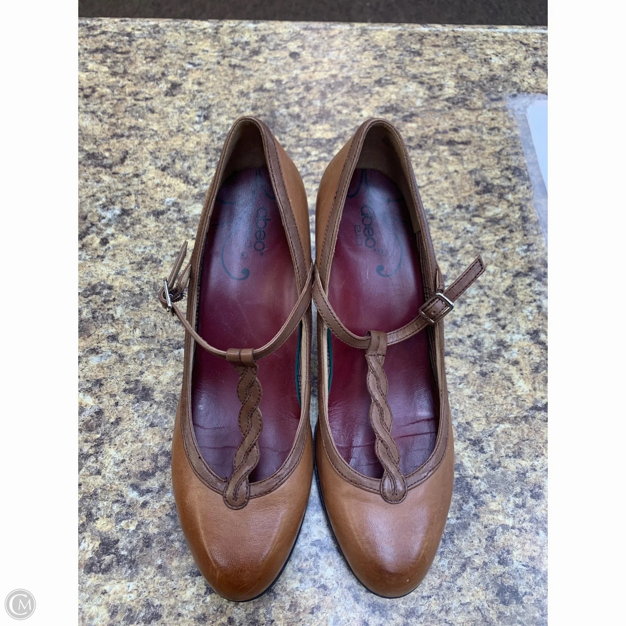 Shoes Heels Block By Abeo In Brown, Size: 8 High Quality Shoes