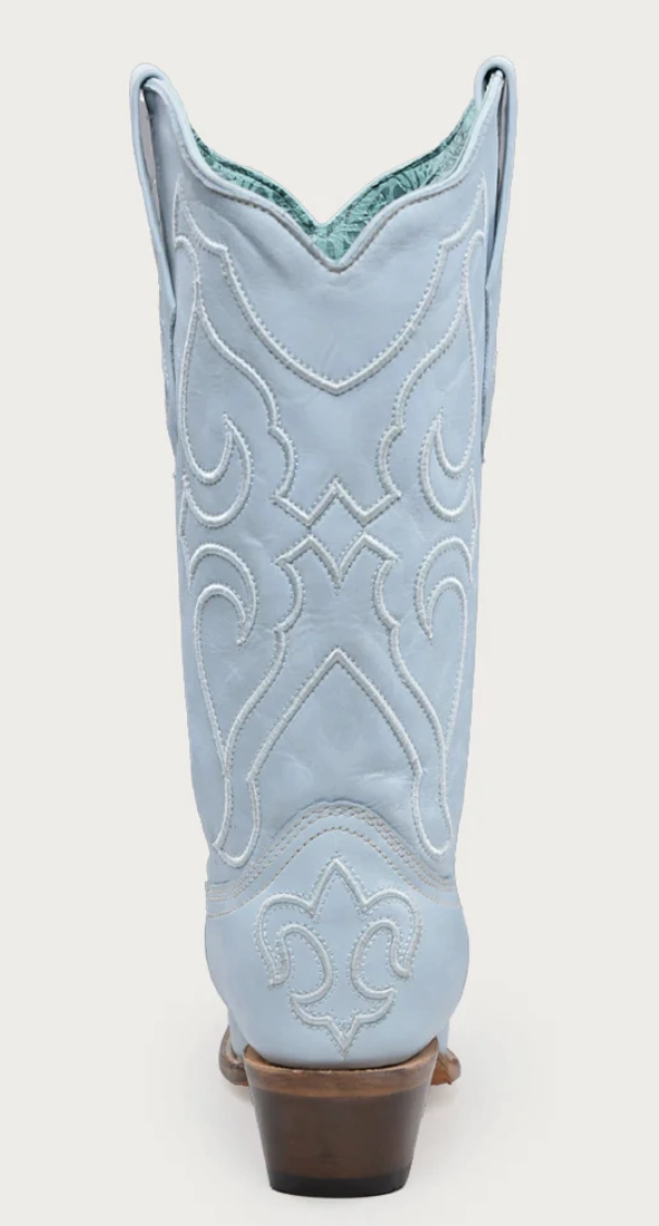 Tough Weather Durable Fit CORRAL LADIES BLUE  SNIP TOE BOOTS STYLE Z5253