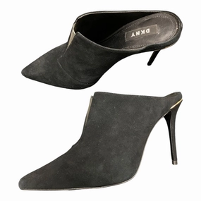 Shoes Heels Stiletto By Dkny In Black, Size: 7 Classic Dress Shoes Metallic Evening Shoes