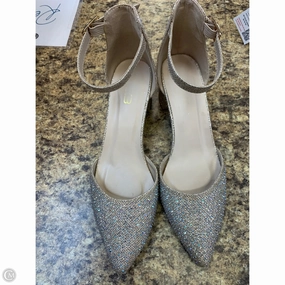 Vintage Pumps Shoes Heels Block By Cmf In Beige, Size: 10