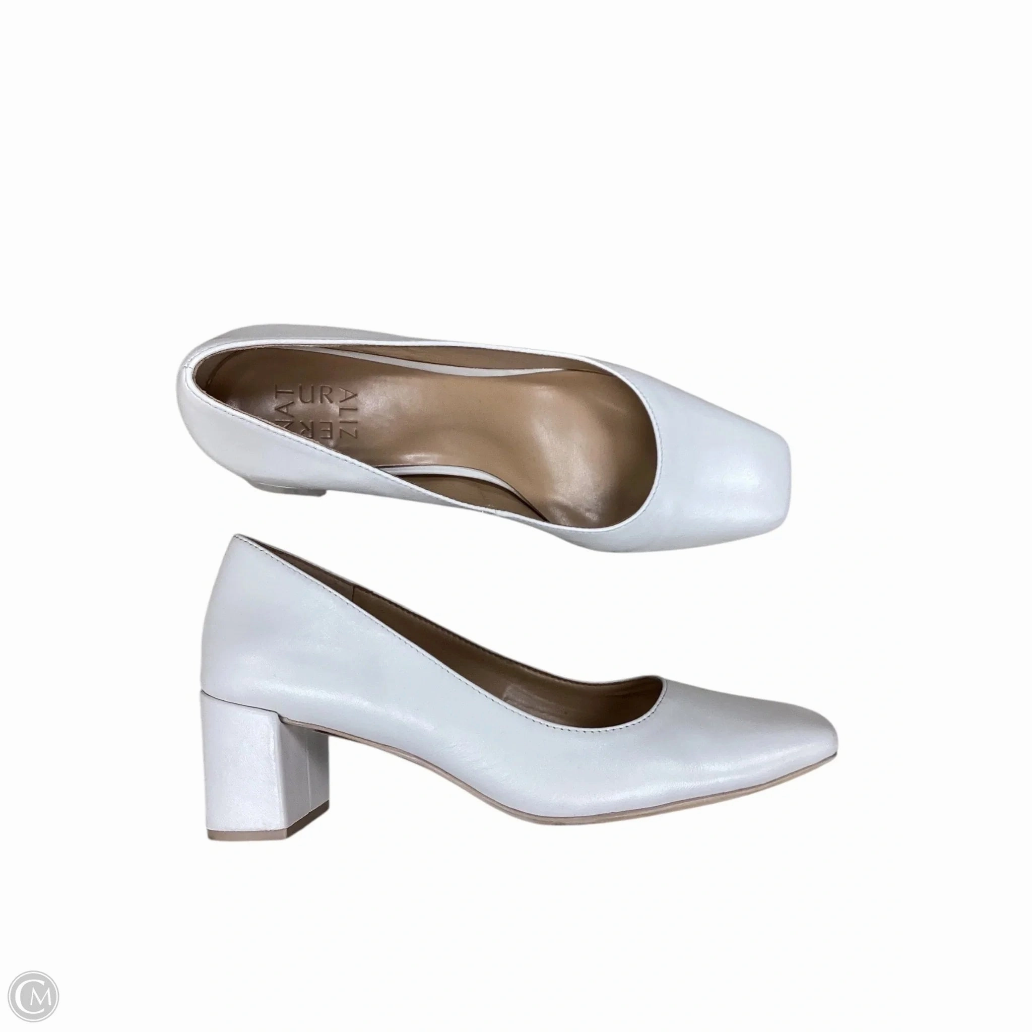 Chic Booties Dressy Heels Shoes Heels Block By Naturalizer In White, Size: 8.5