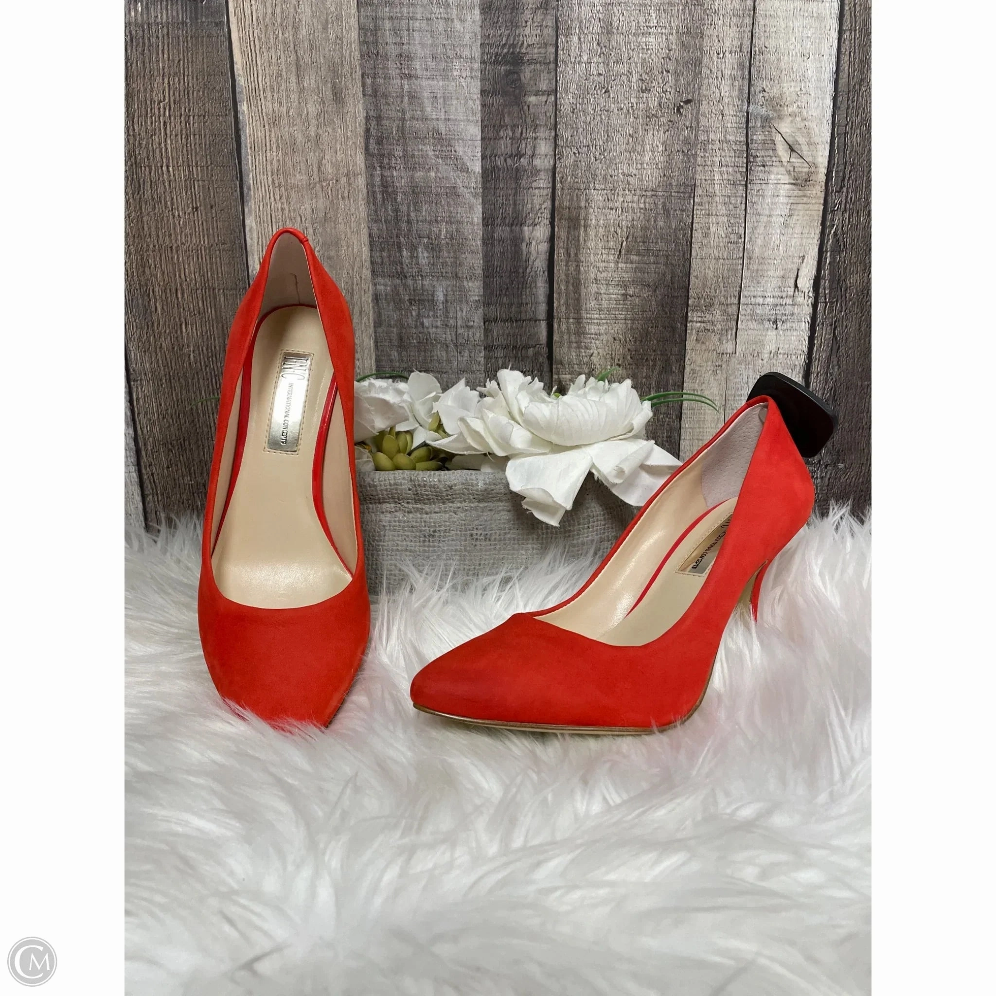 Shock Resistance synthetic material Shoes Heels Stiletto By International Concepts In Orange, Size: 6.5