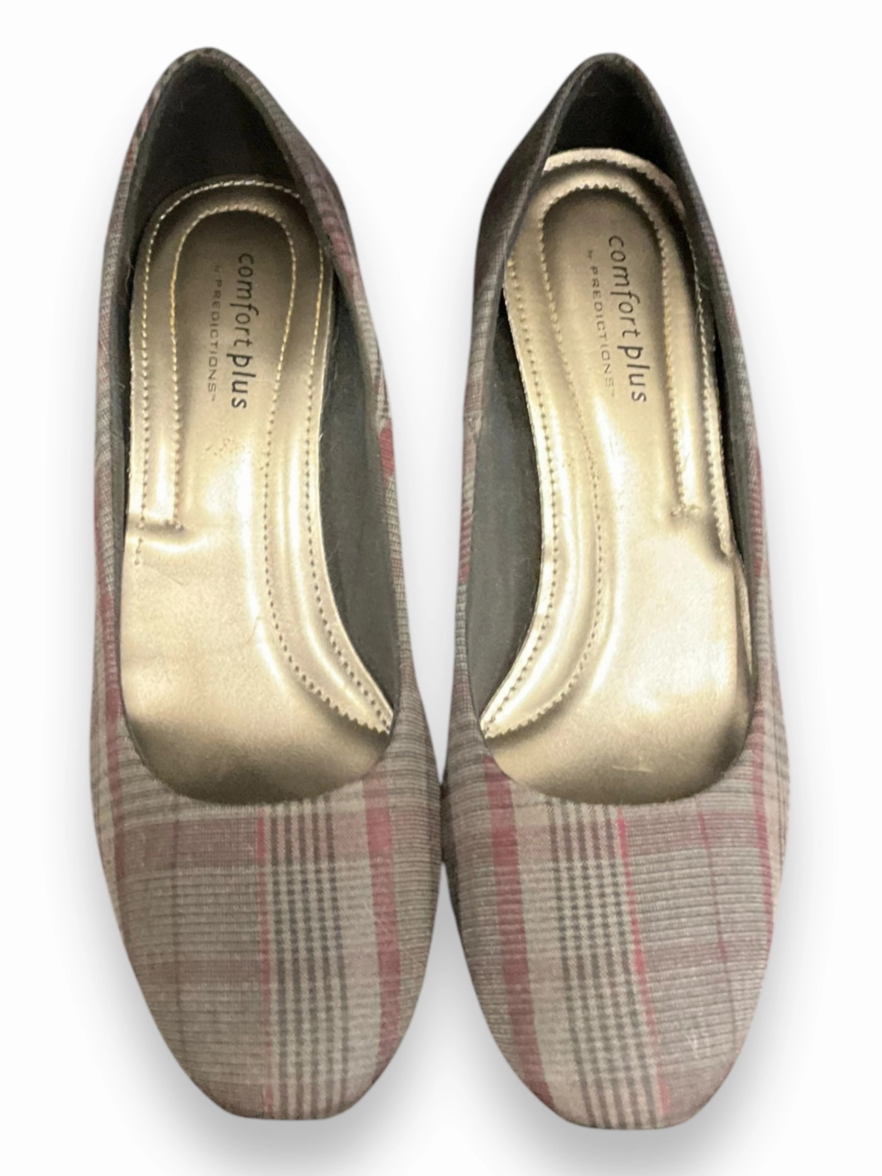 Glam Heels Shoes Heels Stiletto By Predictions In Plaid Pattern, Size: 7