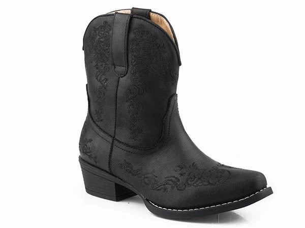 Comfortable Feeling Tough Roper Ladies Riley Scroll Shortie Boots Style 09-021-1567-2862