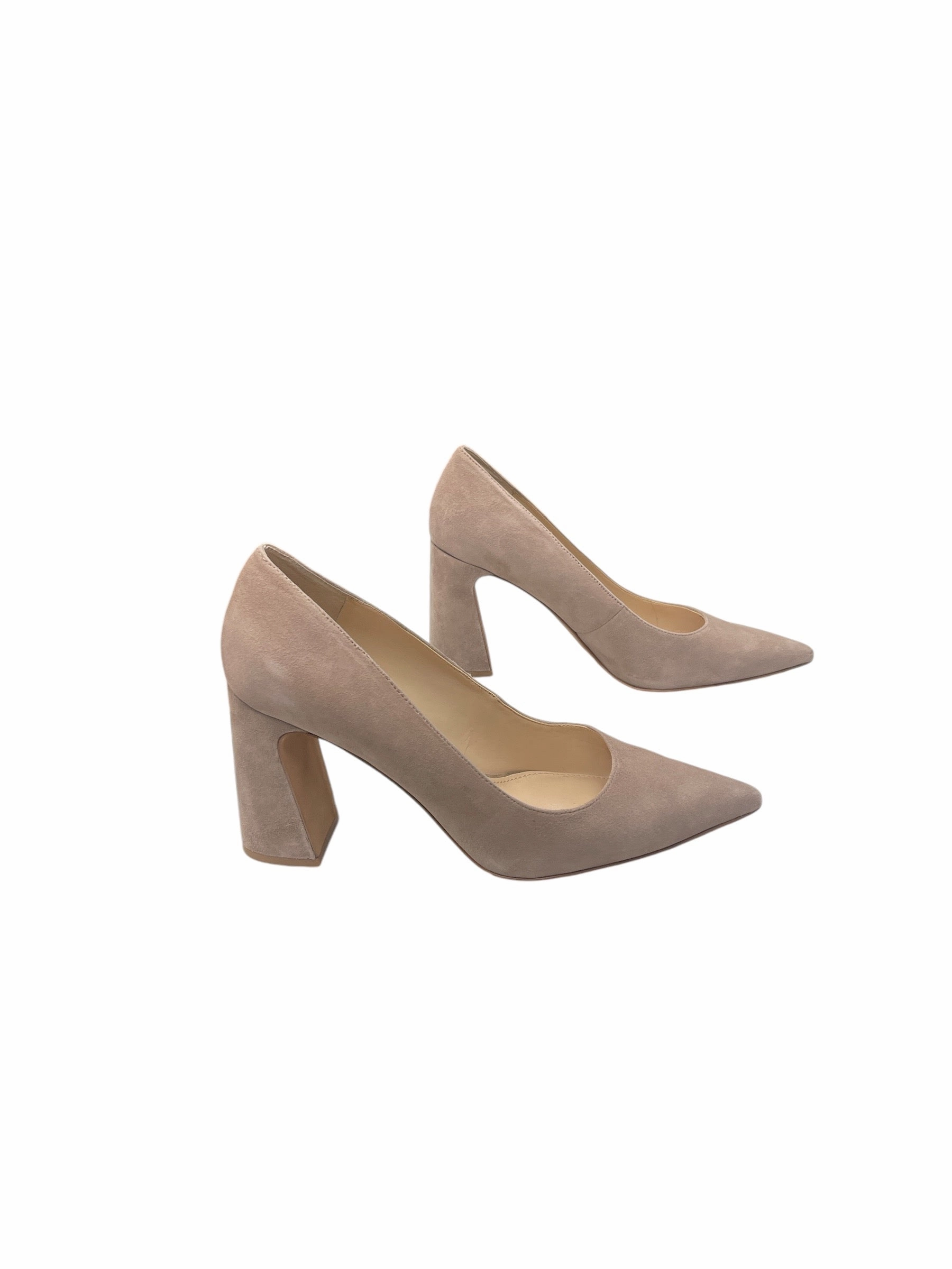 Luxe Heels Shoes Heels Block By Vince Camuto In Tan, Size: 11