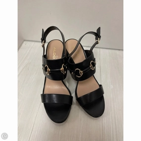 Fashionable Boots Low Top Shoes Heels Stiletto By Aldo In Black, Size: 7.5