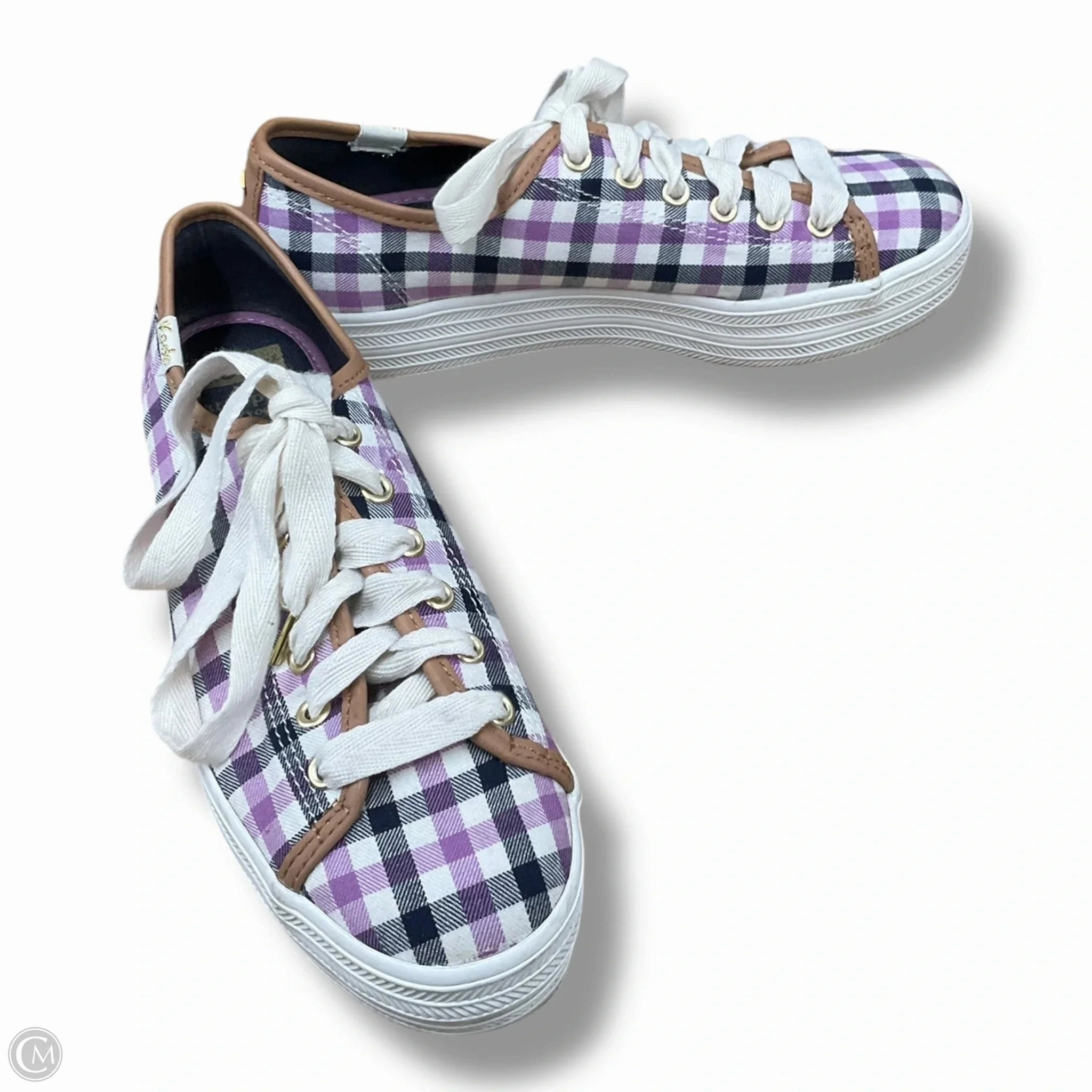 Step Easy Shoes Sneakers By Keds In Plaid Pattern, Size: 6.5
