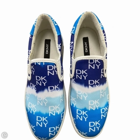 Energy Returning Heel Shoes Sneakers By Dkny In Blue & White, Size: 8