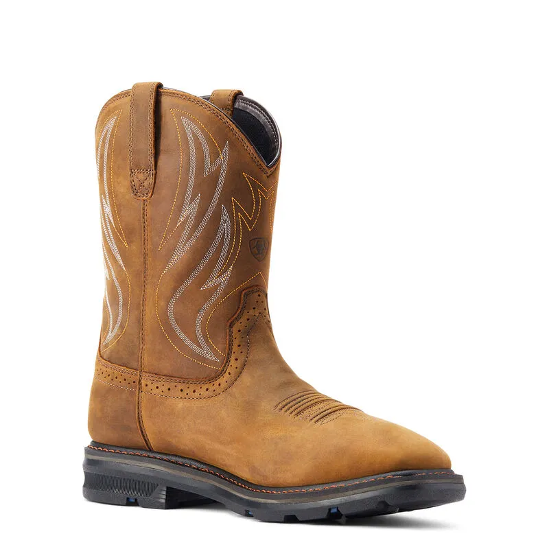 Hardwearing Footwear Reinforced Traction Ariat Sierra Shock Shield Waterproof Work Boot Style 10044545