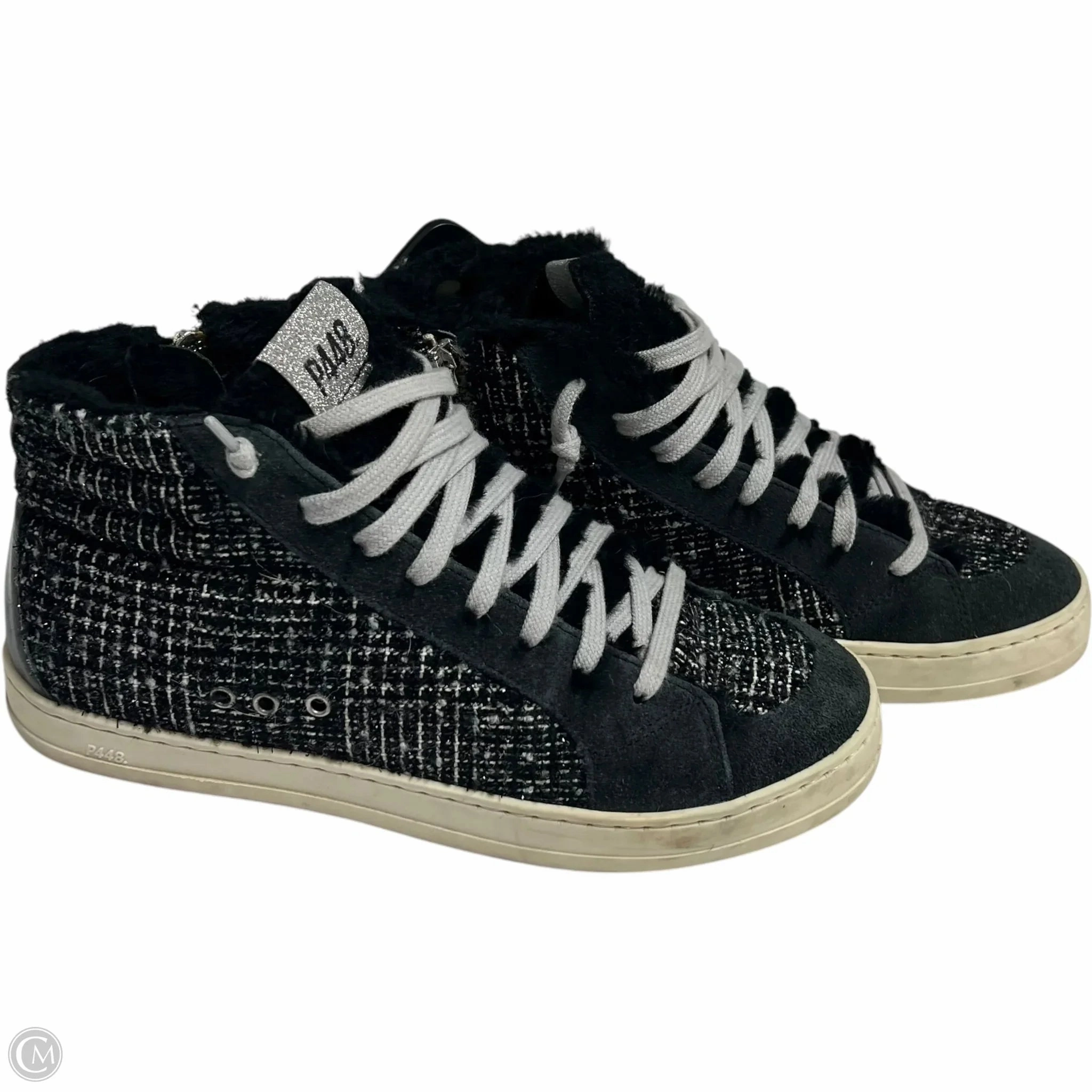 All-Purpose Wear Motion Friendly Shoes Sneakers By P448 In Black & Grey, Size: 6.5