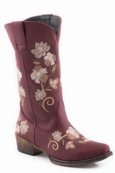 Cushioned Step Urban Commute Roper Ladies Riley Floral Boots Style 09-021-1566-3027
