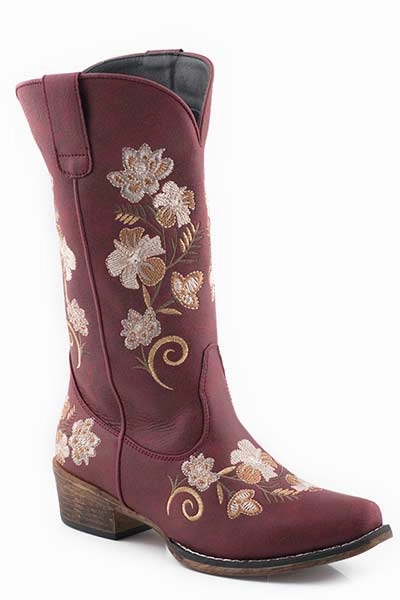 Roper Ladies Riley Floral Boots Style 09-021-1566-3027 Bold Life day trip