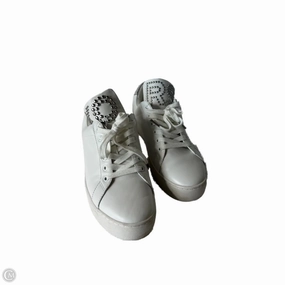 Shoes Sneakers By Michael By Michael Kors In Silver & White, Size: 9.5 High Top Look Flattering Fit