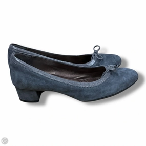 Vintage Pumps Shoes Heels Block By Agl In Grey, Size: 6.5