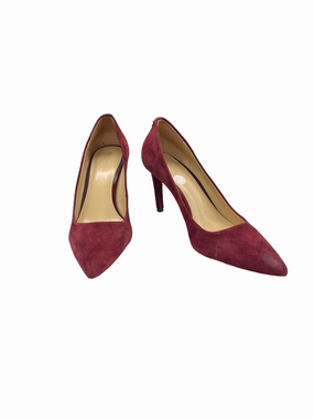 Red Shoes Heels Stiletto Michael By Michael Kors, Size 9 Clear Sandals for Weddings Comfortable Heels for Work