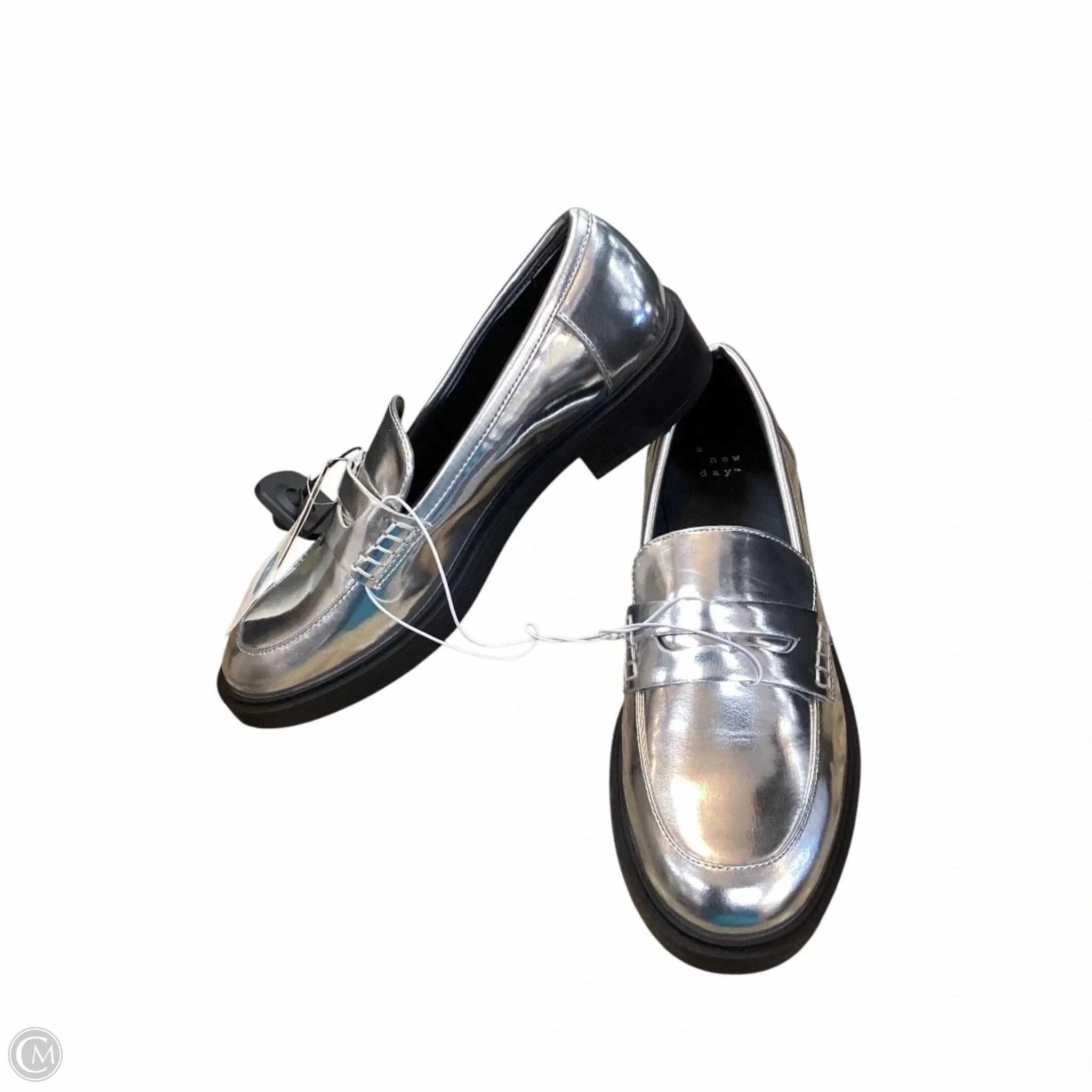 Luxe Heels Flexible Construction Shoes Heels Block By A New Day In Silver, Size: 7.5