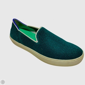 Shoes Sneakers By Rothys In Green & White, Size: 7 Urban Speed Designer Style