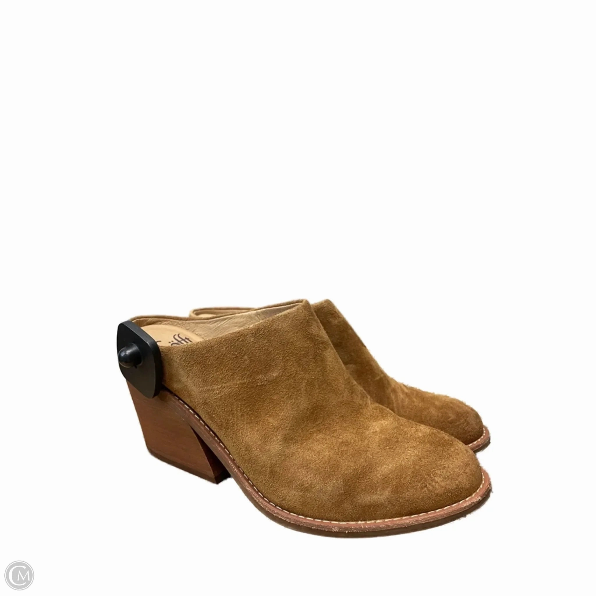 Shoes Heels Block By Sofft In Tan, Size: 8 Customizable Fit Breathable Upper