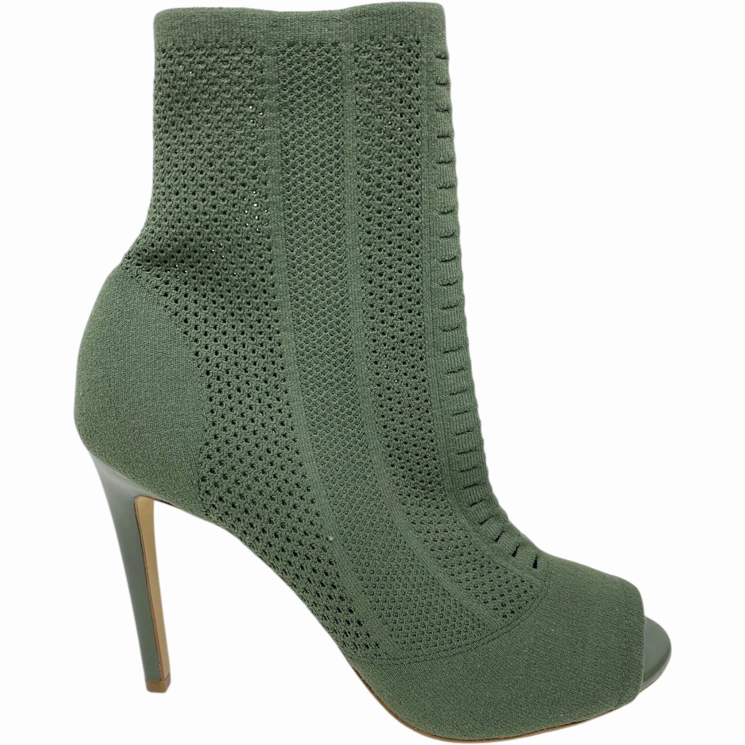 Clear High Heels Shoes Heels Stiletto By Aldo In Green, Size: 10