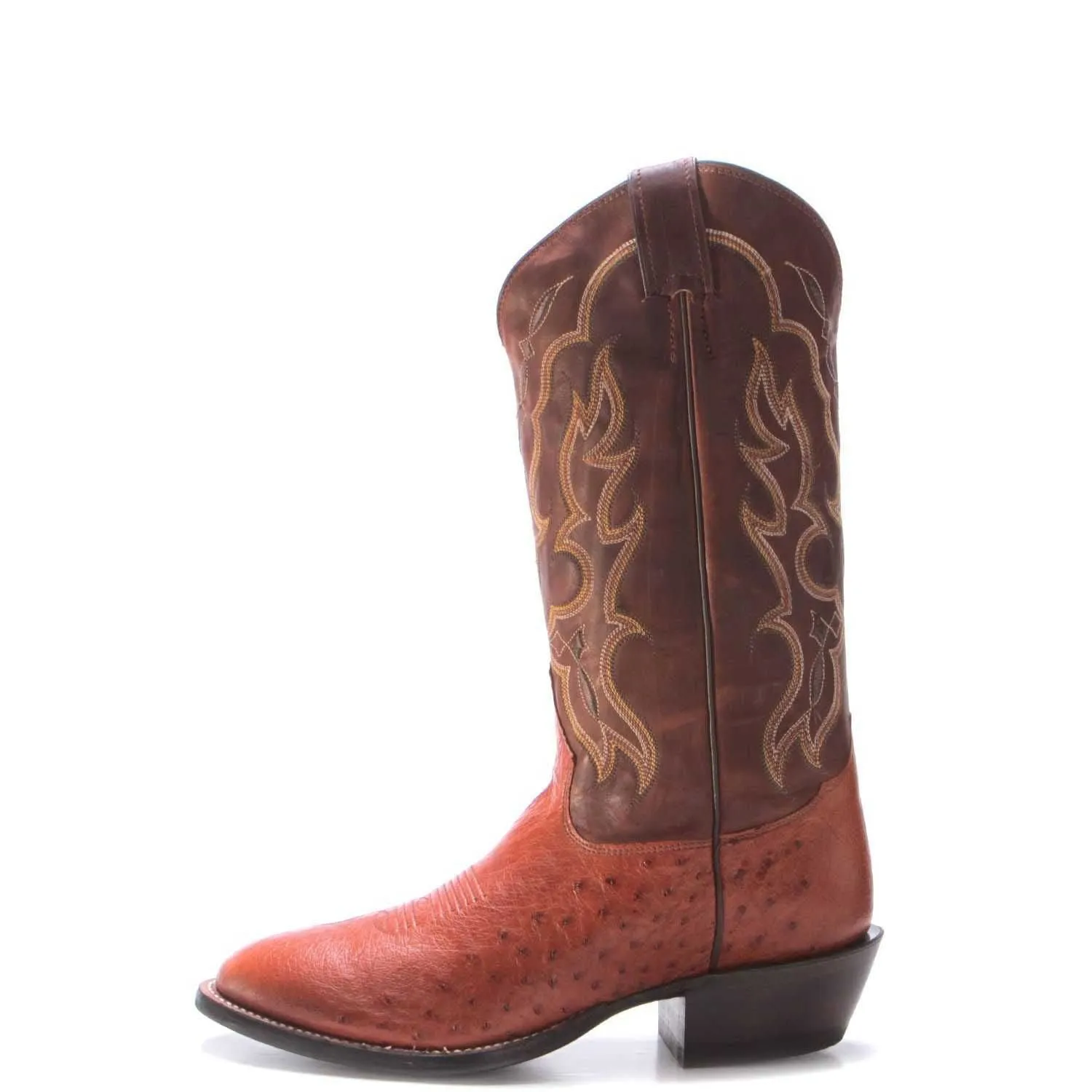 Fashionable Design Anti-bacterial Tony Lama Mens Cognac Smooth Quill Ostrich Boots Style O6081