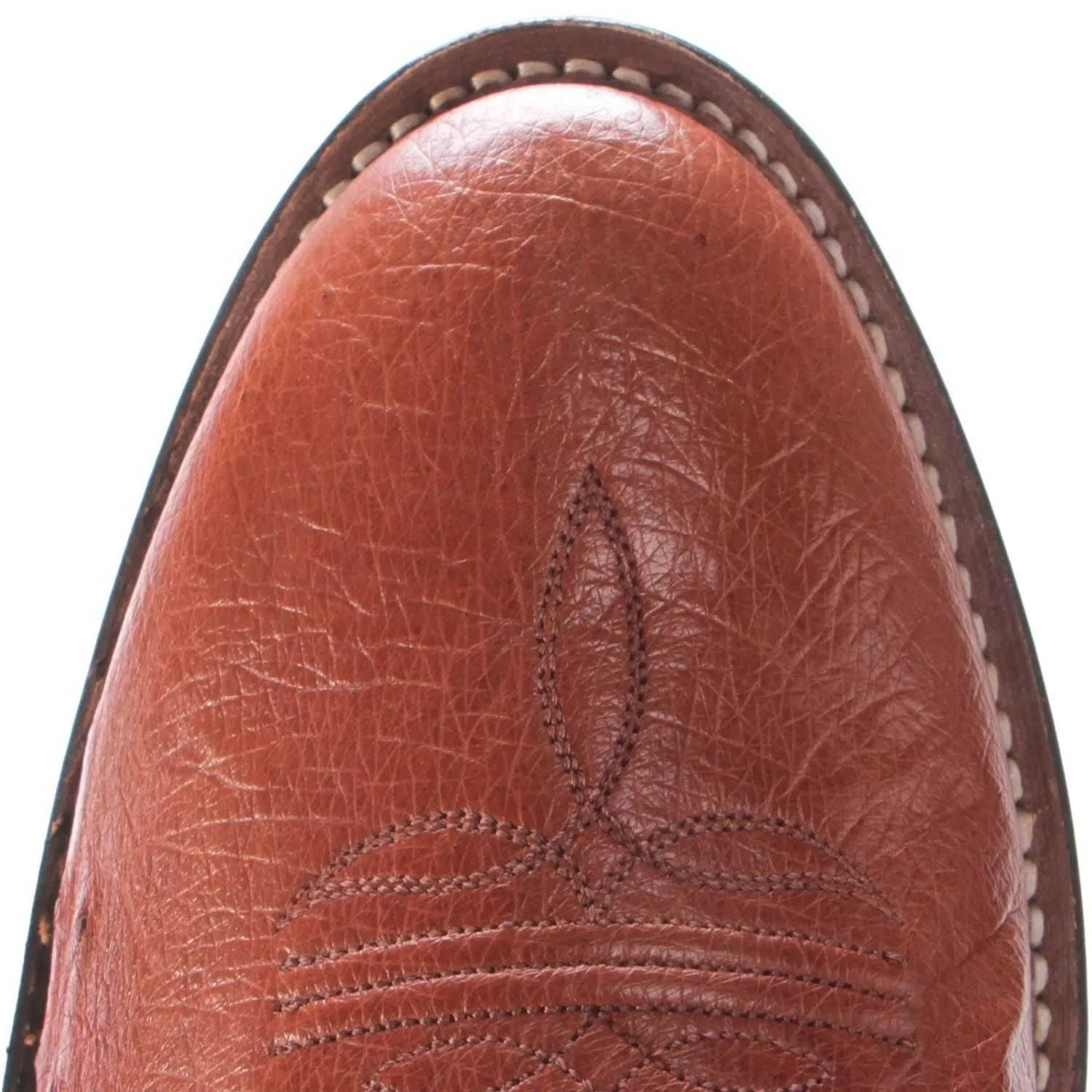 Stable Parent Tony Lama Mens Cognac Smooth Quill Ostrich Boots Style O6081