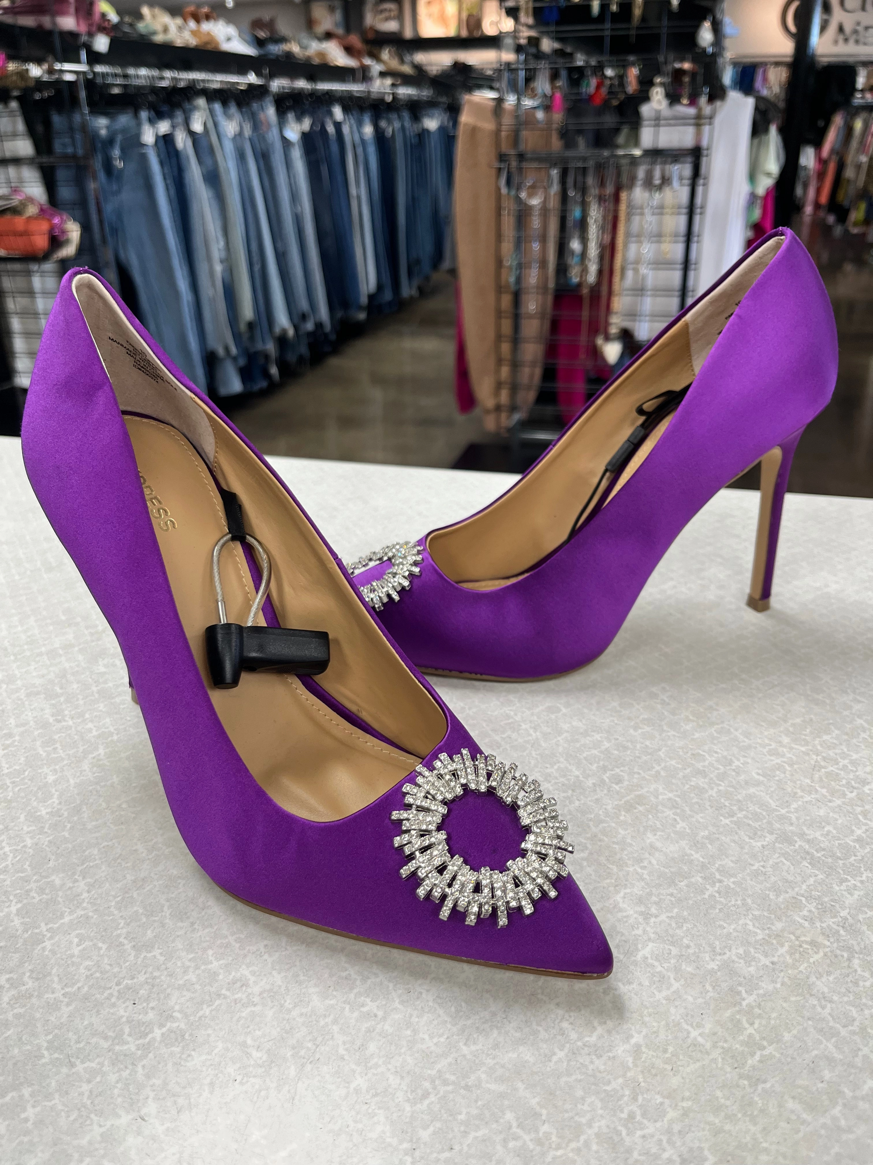Shoes Heels Stiletto By Express In Purple, Size:10 Comfy Footwear
