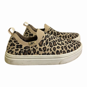 StainResistant Shoes Sneakers By Aetrex In Animal Print, Size:6.5