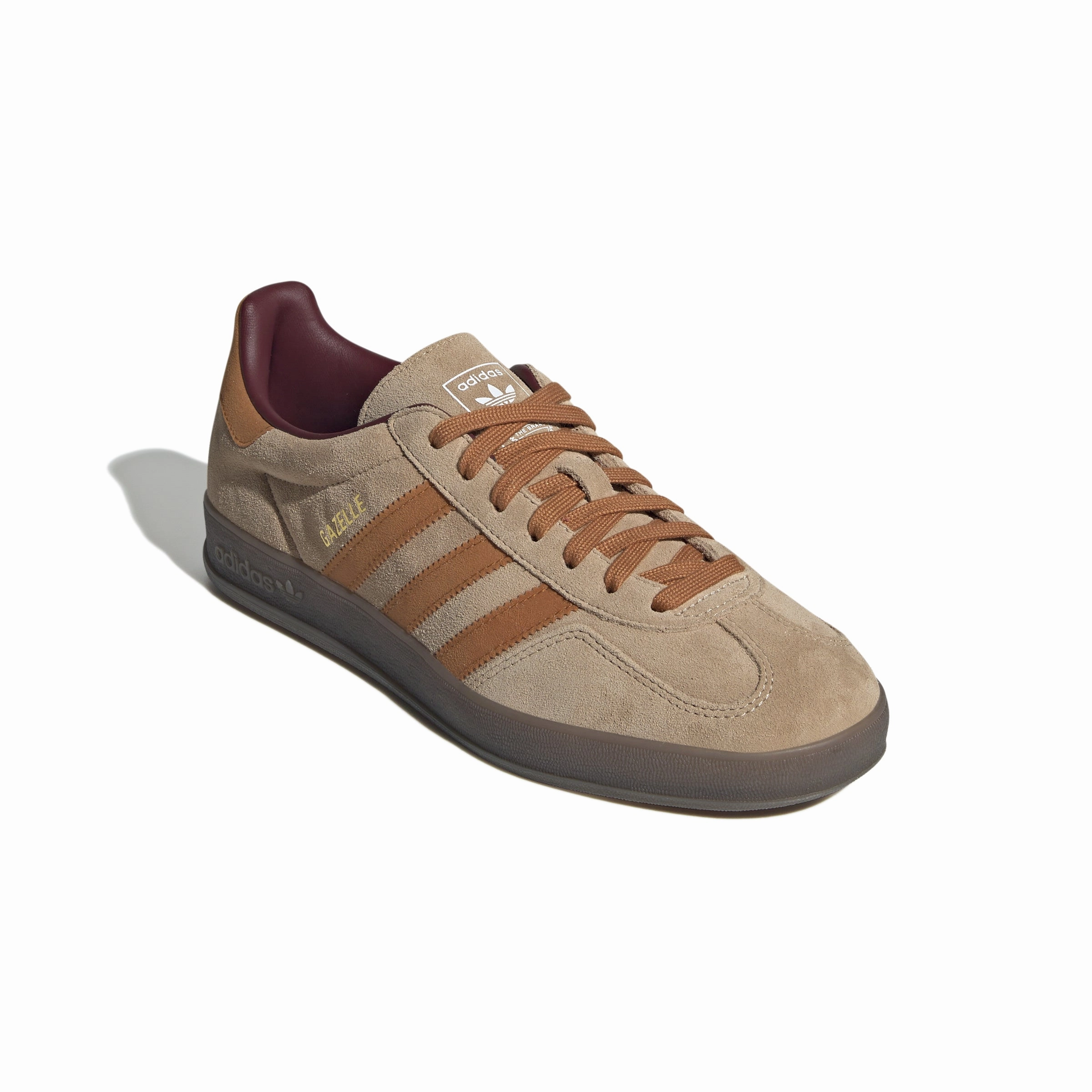 Adidas Mens Gazelle Indoor Shoes leather sole shoes running for mental health