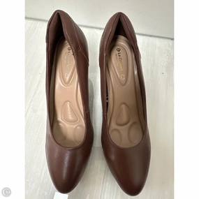 Shoes Heels Stiletto By Clothes Mentor In Brown, Size: 8.5 Clear Sandals for Weddings Chic Wedding Sandals