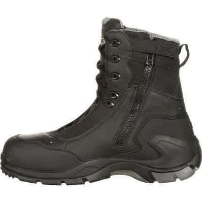ROCKY MENS 1ST MED CARBON FIBER TOE PUNCTURE-RESISTANT SIDE-ZIP WATERPROOF PUBLIC SERVICE BOOT STYLE FQ0911113 Long-Distance Walk Durable Fit