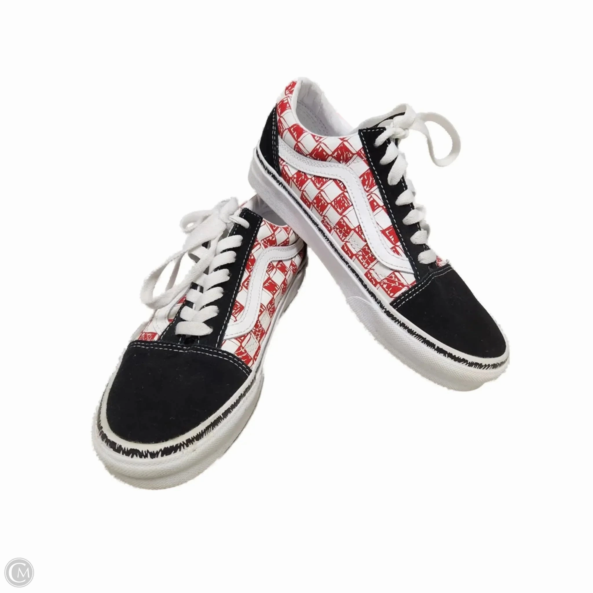 Timeless Design Street Friendly Shoes Sneakers By Vans In Red & White, Size: 7