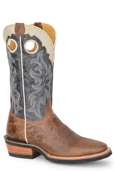 Roper Mens Square Toe Ride em Cowboy Boots Style 09-020-8029-8425 TPU Outsole
