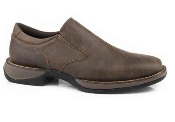 Roper Mens Wilder Slip On Square Toe Shoes Style 09-020-1685-2458 Waterproof Rainy Days Rain Terrain