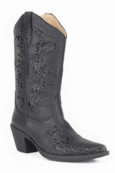 Machine washable Roper Black Ladies Boots Style 09-021-1556-0772