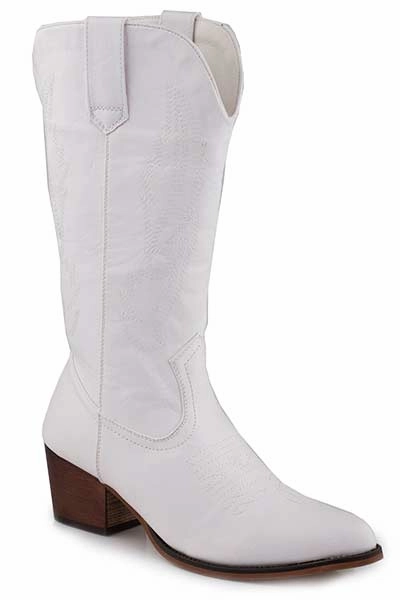 Roper Brown Ladies White Boots Style 09-021-1556-3133 Clean Cut