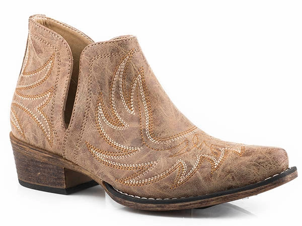 Roper Ladies Ava Ankle Boots Style 09-021-1567-1092 Smooth Entry