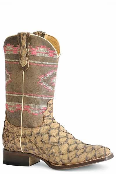 ROPER LADIES BIG FISH AZTEC BOOTS STYLE 09-021-6500-8543 Comfort Lining Remote Hiking