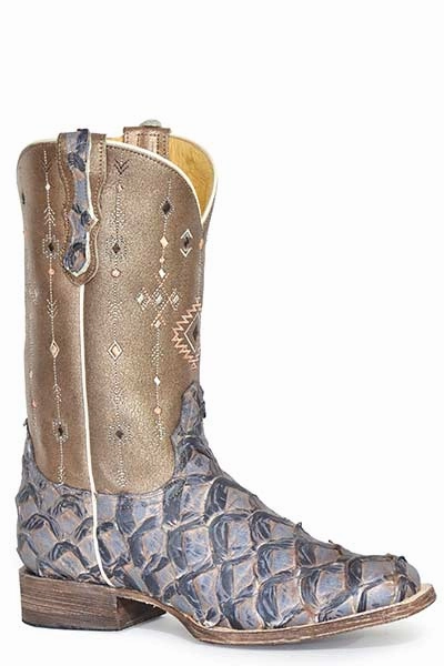 ROPER LADIES BIG FISH METALLIC BOOTS STYLE 09-021-6500-8542 Slip Resistant Outdoor Trek mud proof